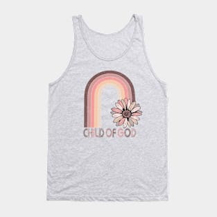 Child of God Boho Rainbow with Daisy Tank Top